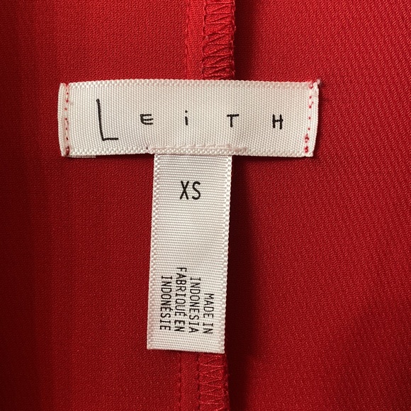 •Leith• Oversized Lightweight Red Boyfriend Blazer - Picture 7 of 13